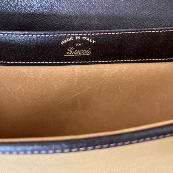 Vintage Gucci tan portfolio clutch - Picture 3 of 6